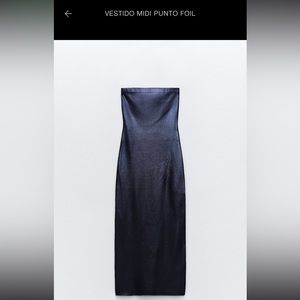 Zara strapless dress